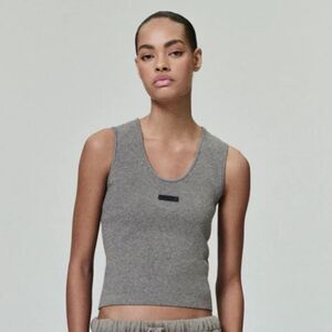 Fear of God: Essentials
Women's Soft Rib‎ Knit Tank
Size 4/5 
Color: Grey 
NWT